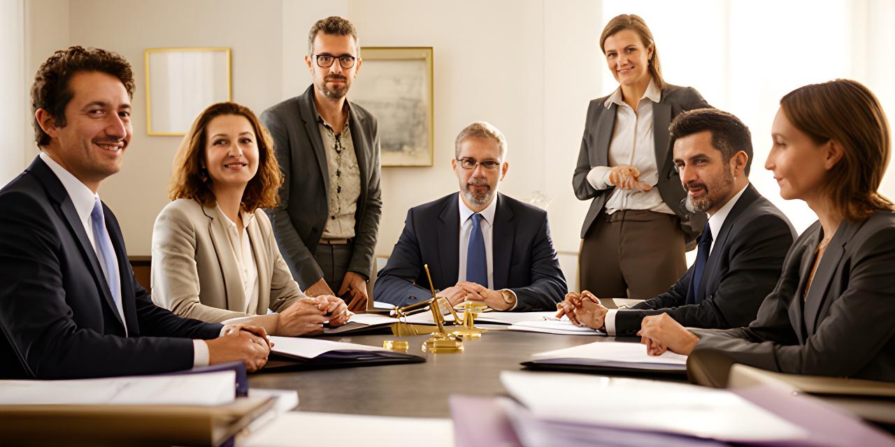Abogados y personal jurídico reunidos en una sala luminosa de Madrid con carpetas y gesto de concentración